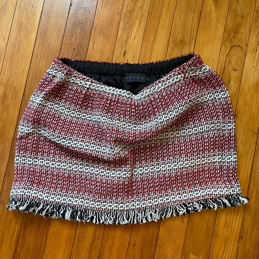 Hatch Maternity Tweed Miniskirt